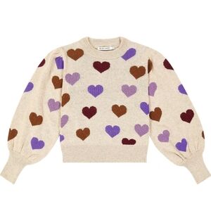 The New Society Big Hearts Girls Sweater Size 14